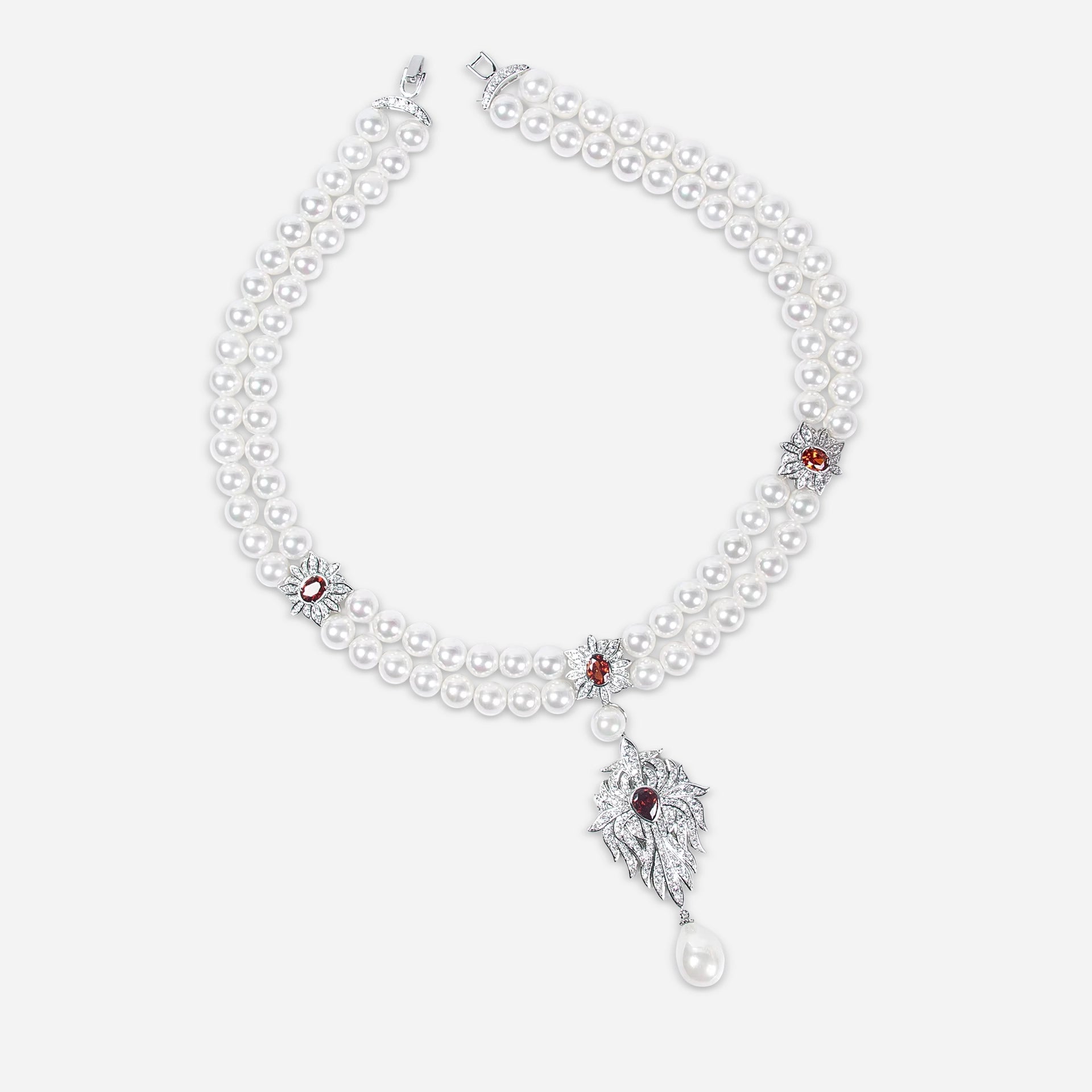 Midnight Pearl Empress Necklace - Voisson