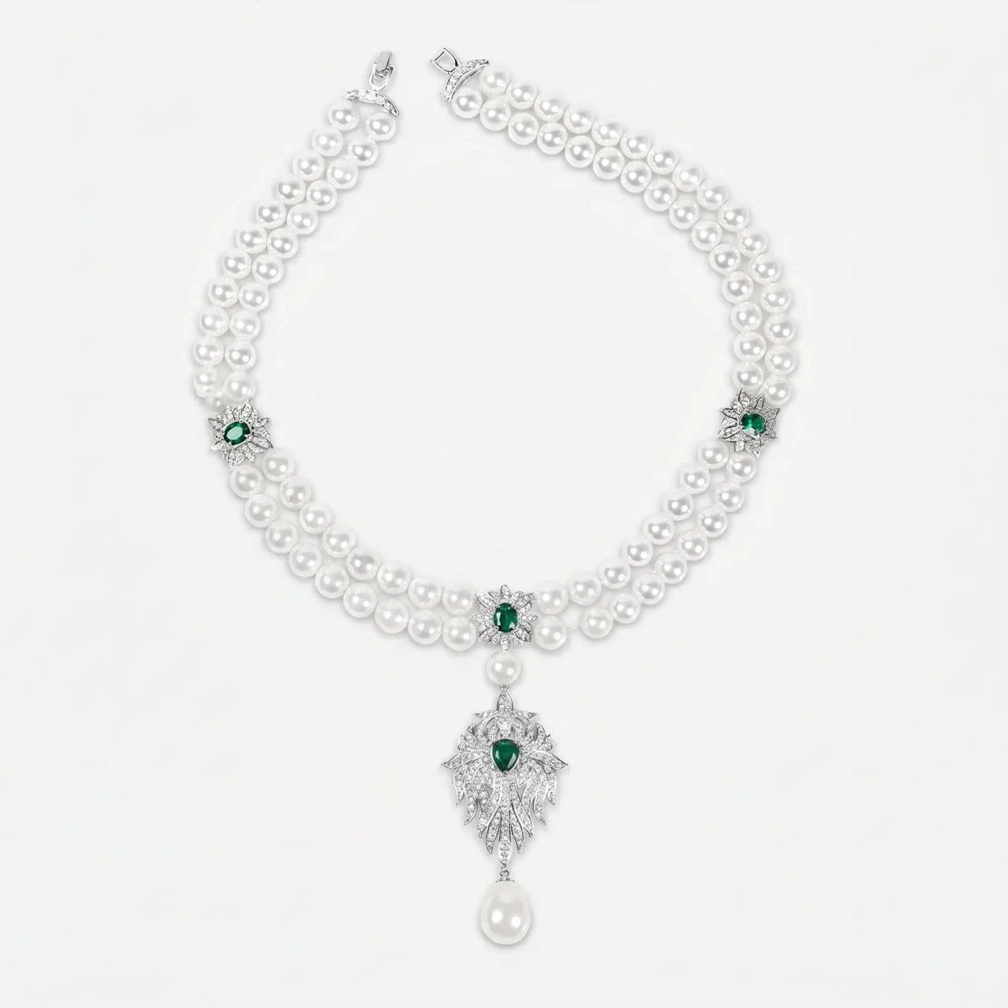 Midnight Pearl Empress Necklace - Voisson
