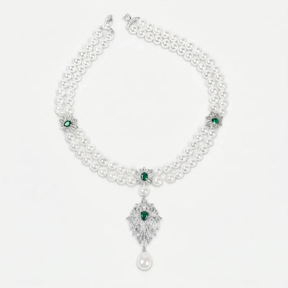 Midnight Pearl Empress Necklace - Voisson