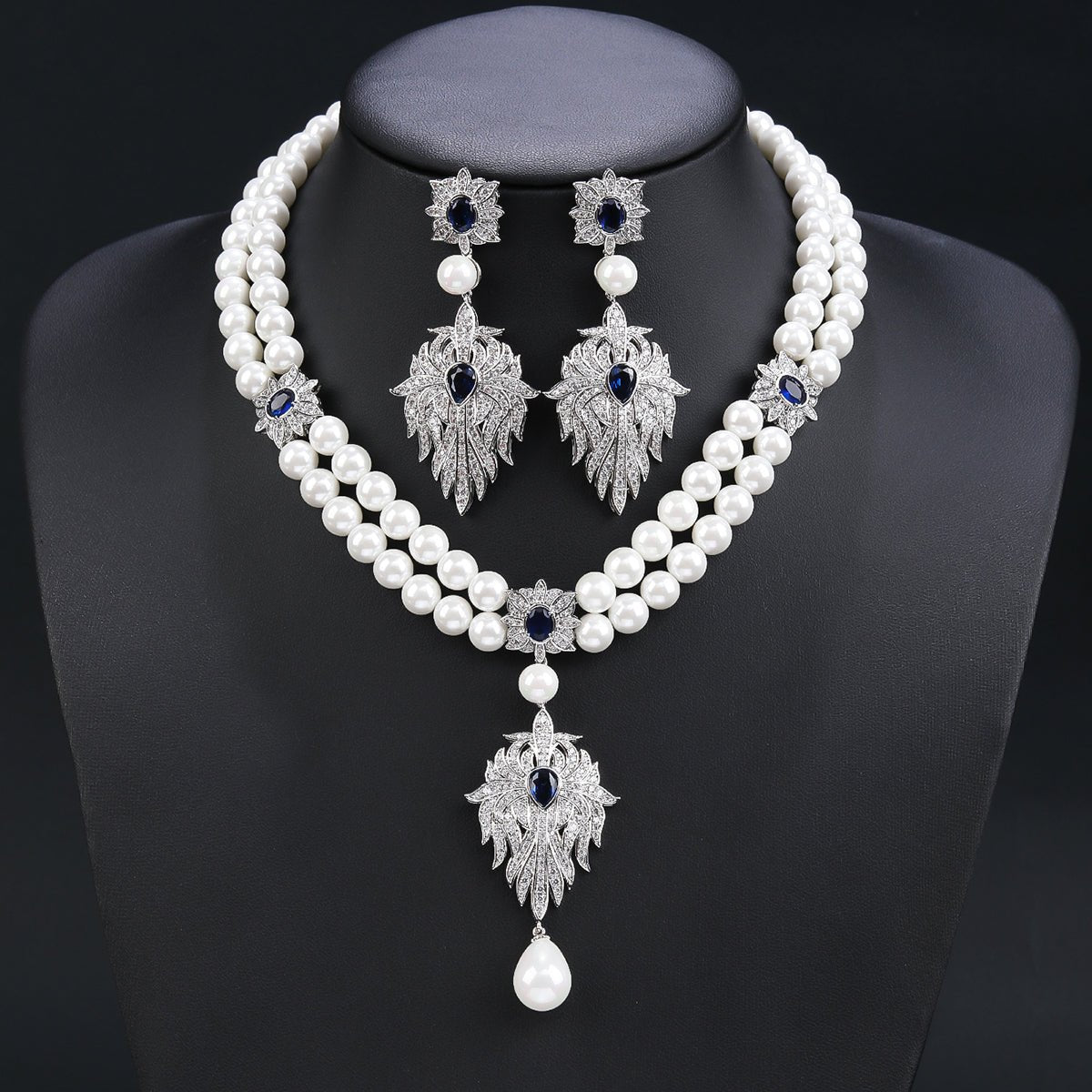 Midnight Pearl Empress Necklace - Voisson
