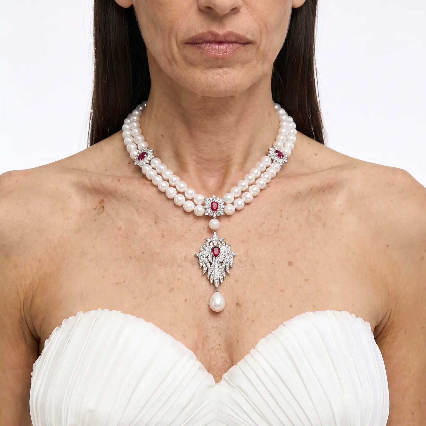 Midnight Pearl Empress Necklace - Voisson