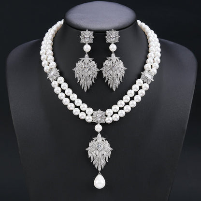 Midnight Pearl Empress Necklace - Voisson