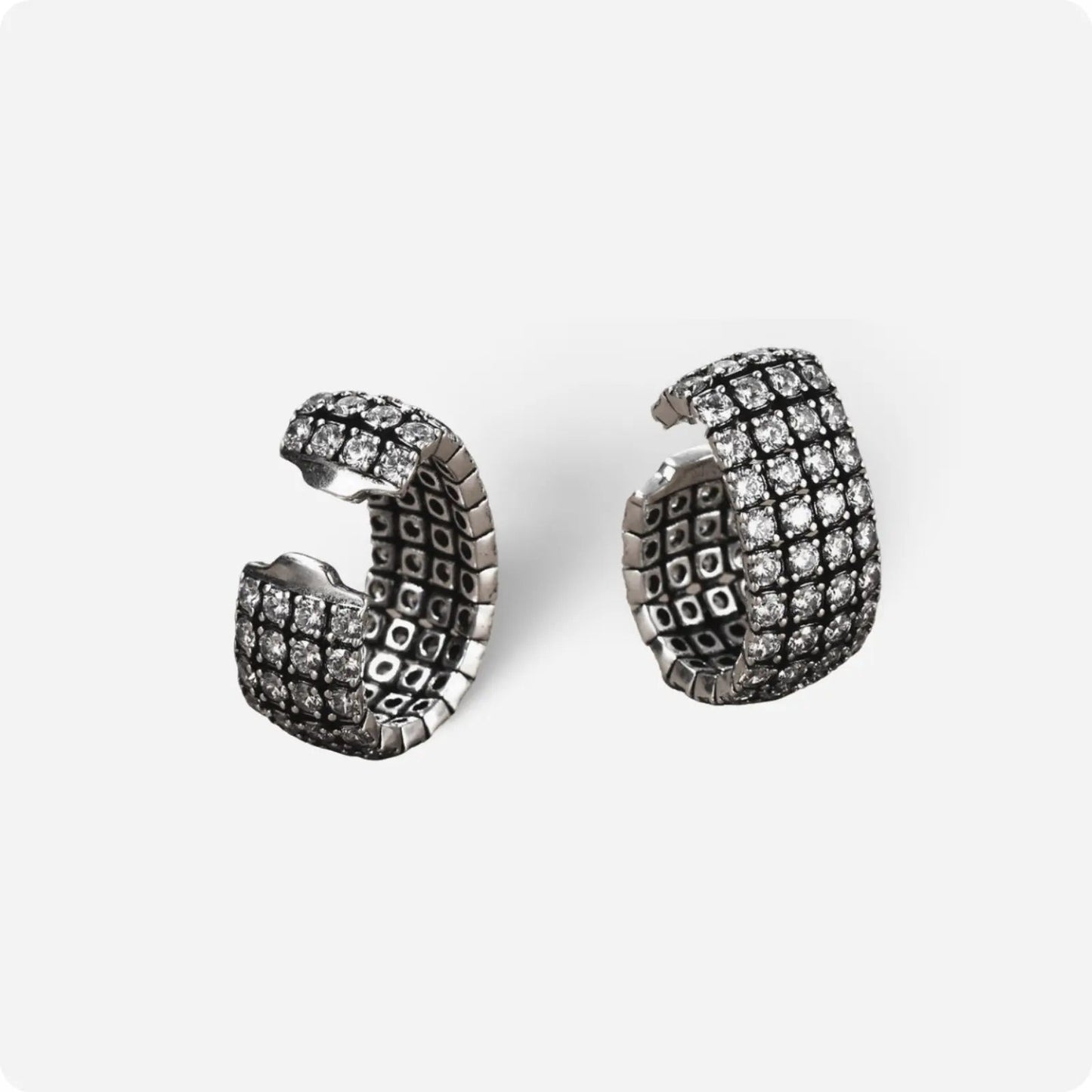 Midnight Vault Hoop Earrings - Voisson