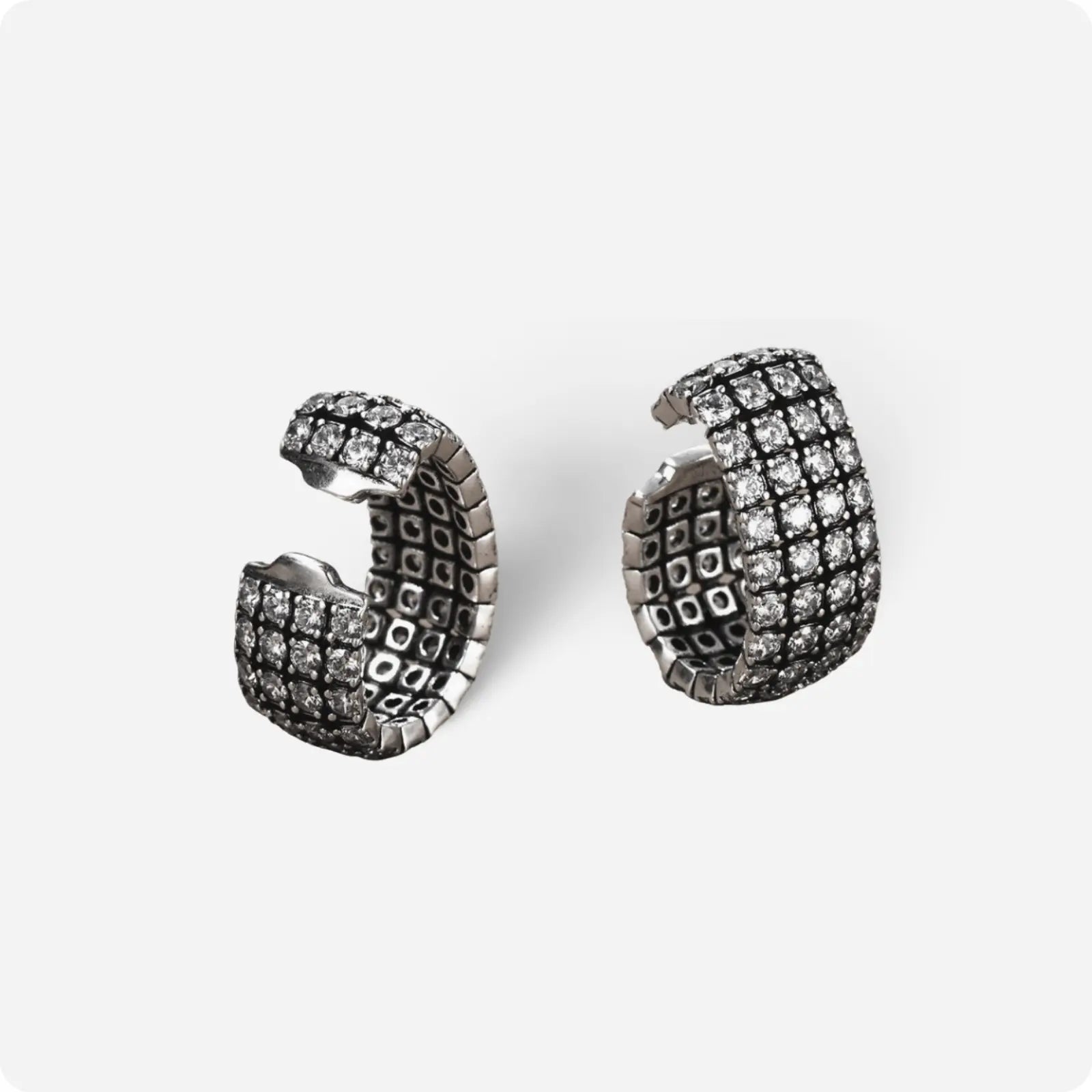 Midnight Vault Hoop Earrings - Voisson