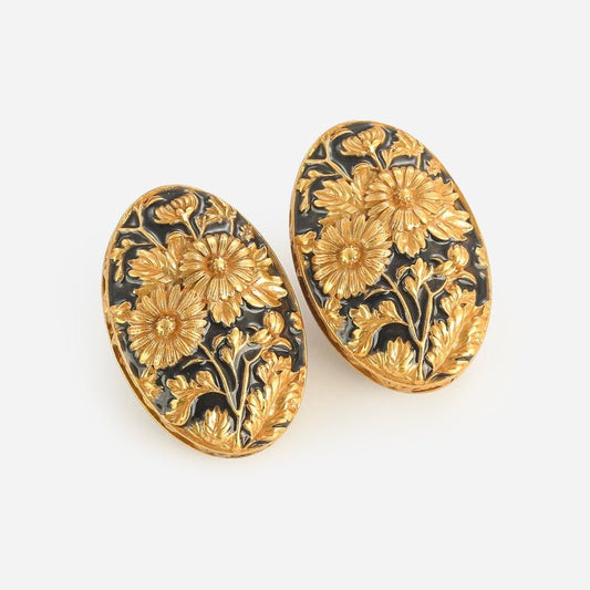 MidnightBloom Vintage Earrings - Voisson