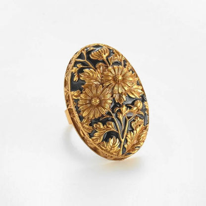 MidnightBloom Vintage Ring - Voisson