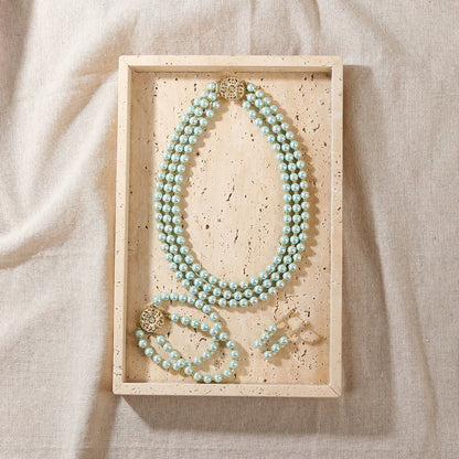 Mint Whisper Pearl Bracelet - Voisson