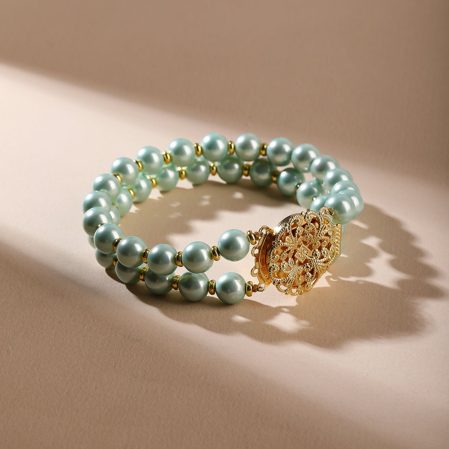 Mint Whisper Pearl Bracelet - Voisson