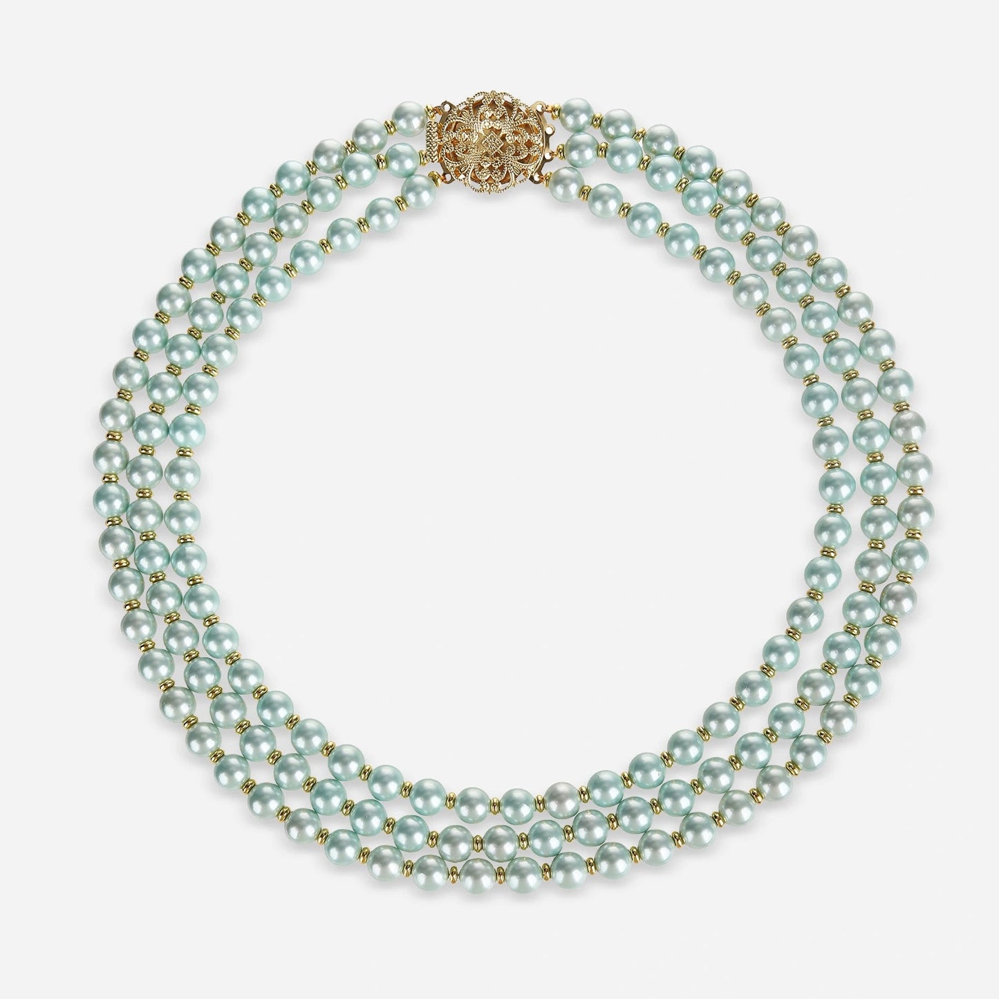 Mint Whisper Pearl Necklace - Voisson