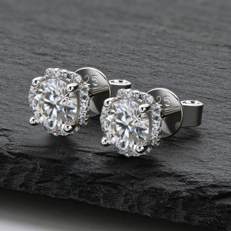 Mirelle 0.5Ct Moissanite 925 Sterling Silver Stud Earring - Voisson