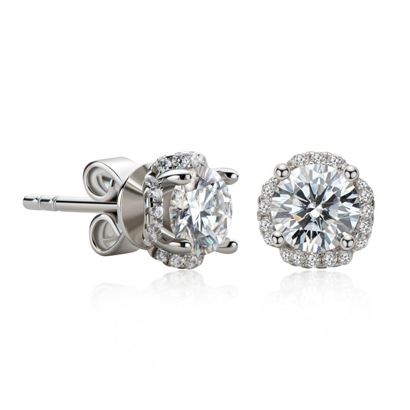 Mirelle 0.5Ct Moissanite 925 Sterling Silver Stud Earring - Voisson