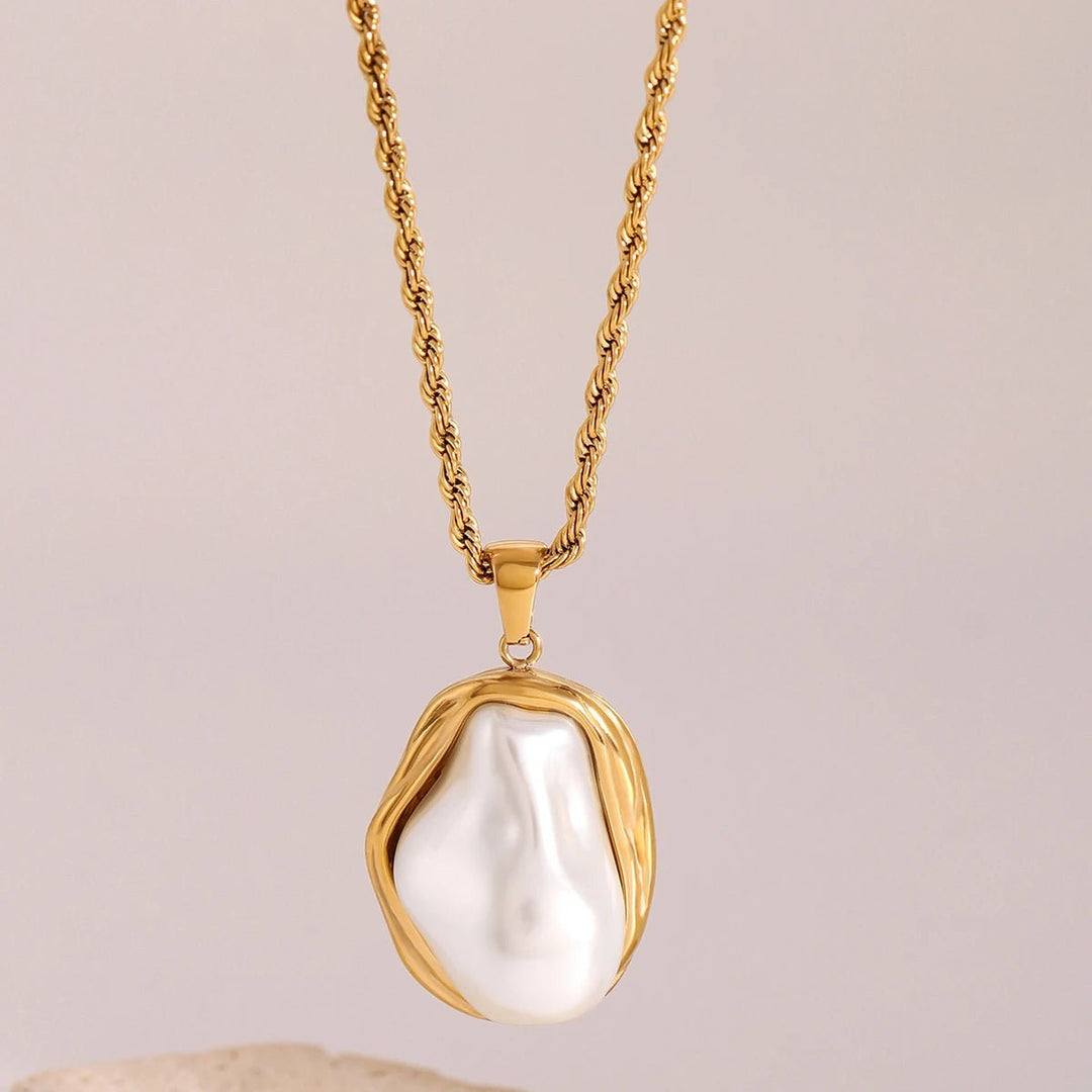 ModernMuse SS Gold Collection Necklace - Voisson