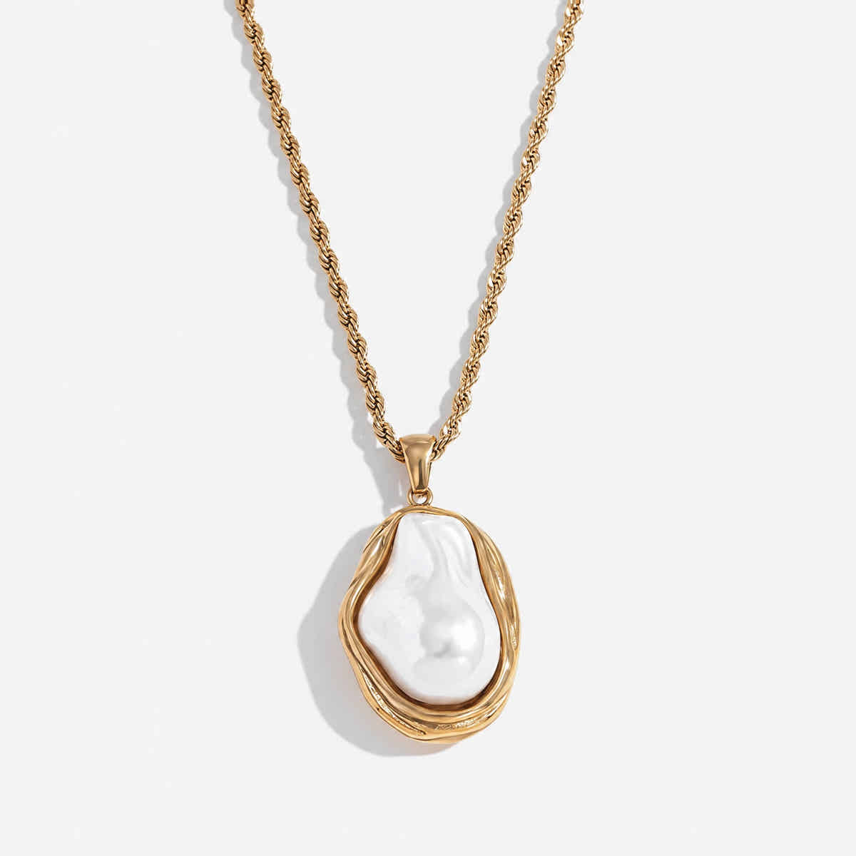 ModernMuse SS Gold Collection Necklace - Voisson