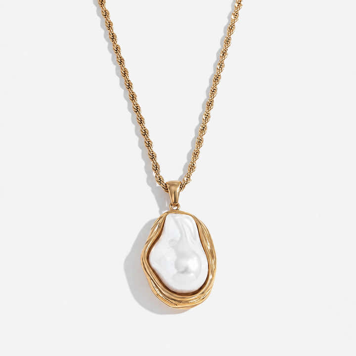 ModernMuse SS Gold Collection Necklace - Voisson