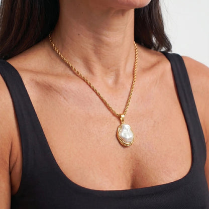 ModernMuse SS Gold Collection Necklace - Voisson