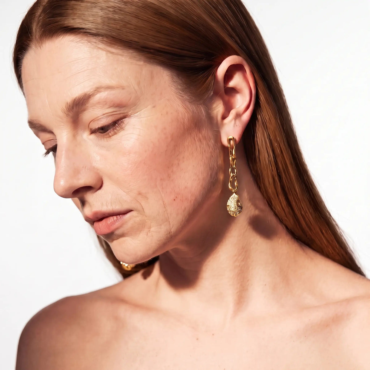 Molten Crystal Drop Earrings - Voisson