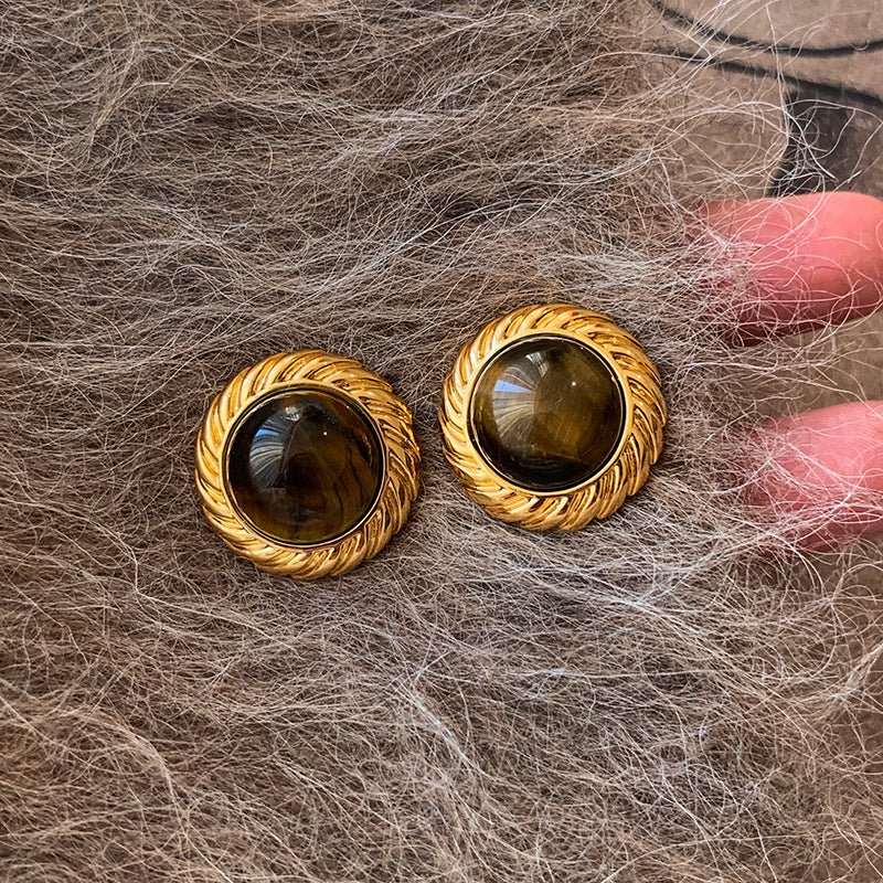 Molten Flame Mirage Stud Earrings - Voisson
