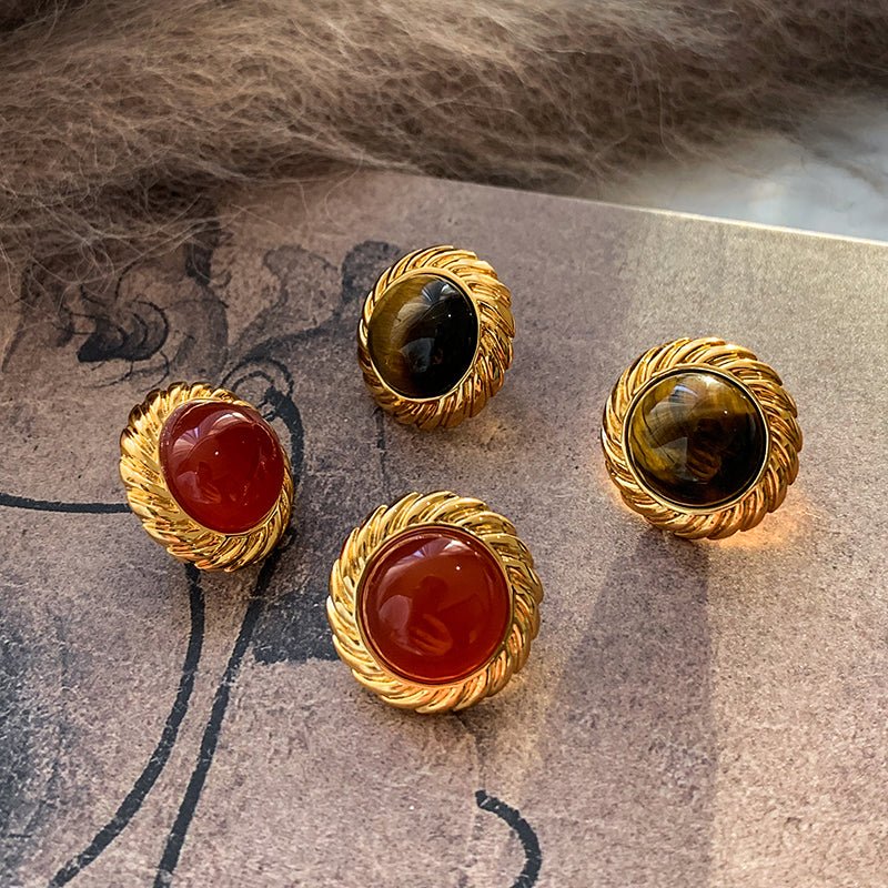 Molten Flame Mirage Stud Earrings - Voisson