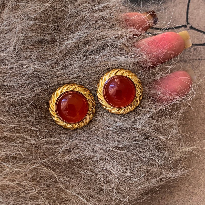 Molten Flame Mirage Stud Earrings - Voisson