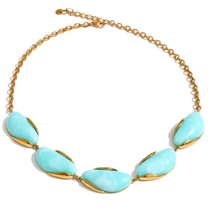 Mono Stone SS Necklace - Voisson