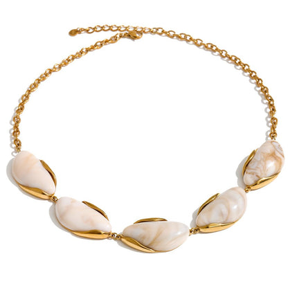 Mono Stone SS Necklace - Voisson