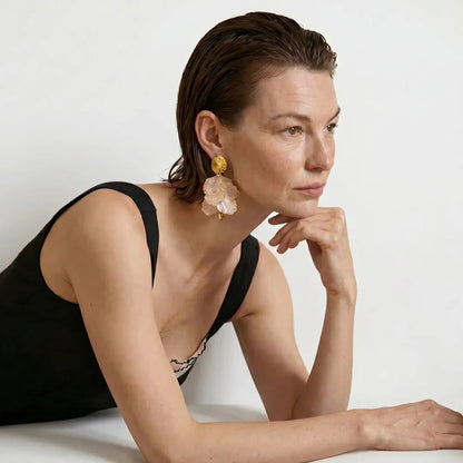 Moon Petal Earrings - Voisson