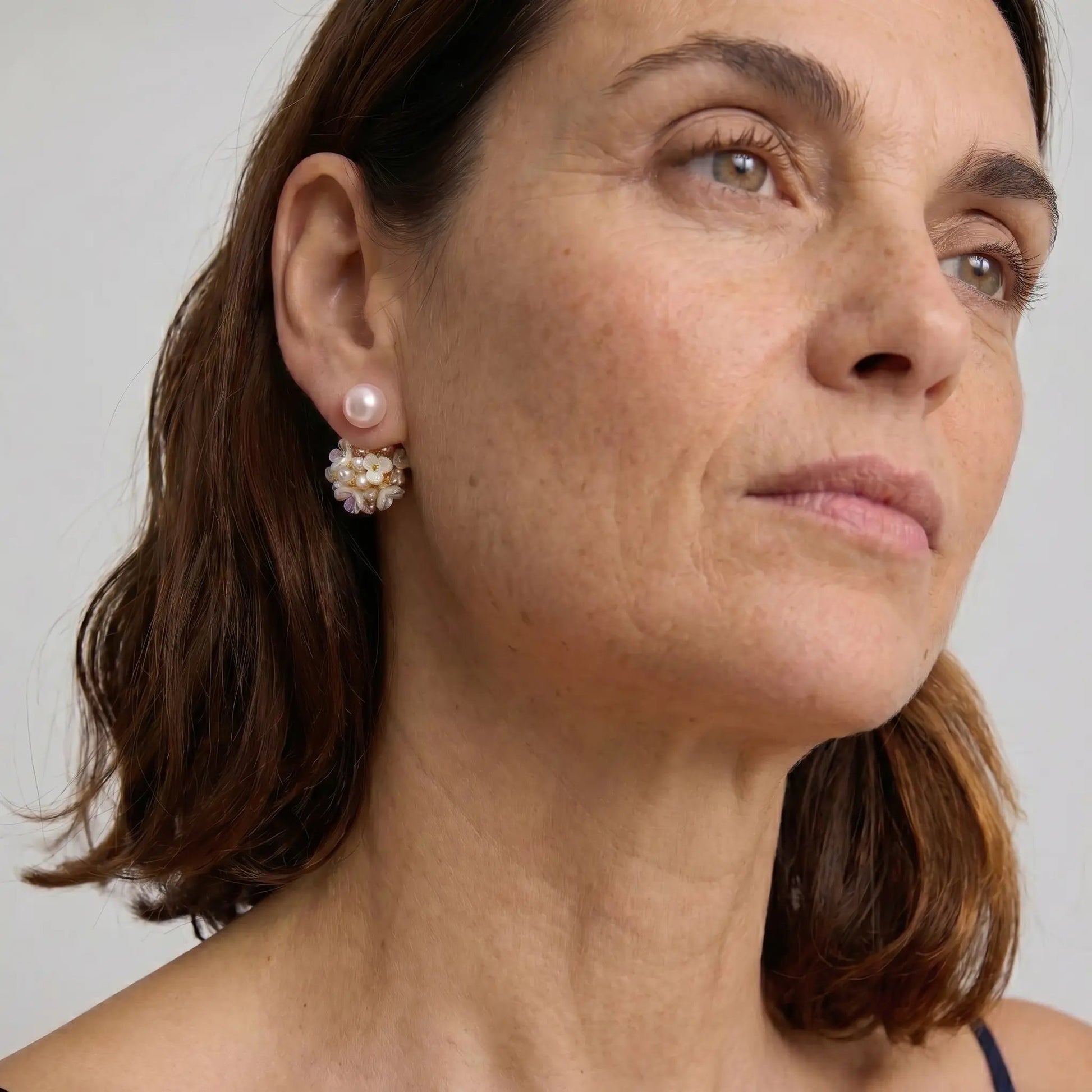 Moonflower Pearl Earrings - Voisson