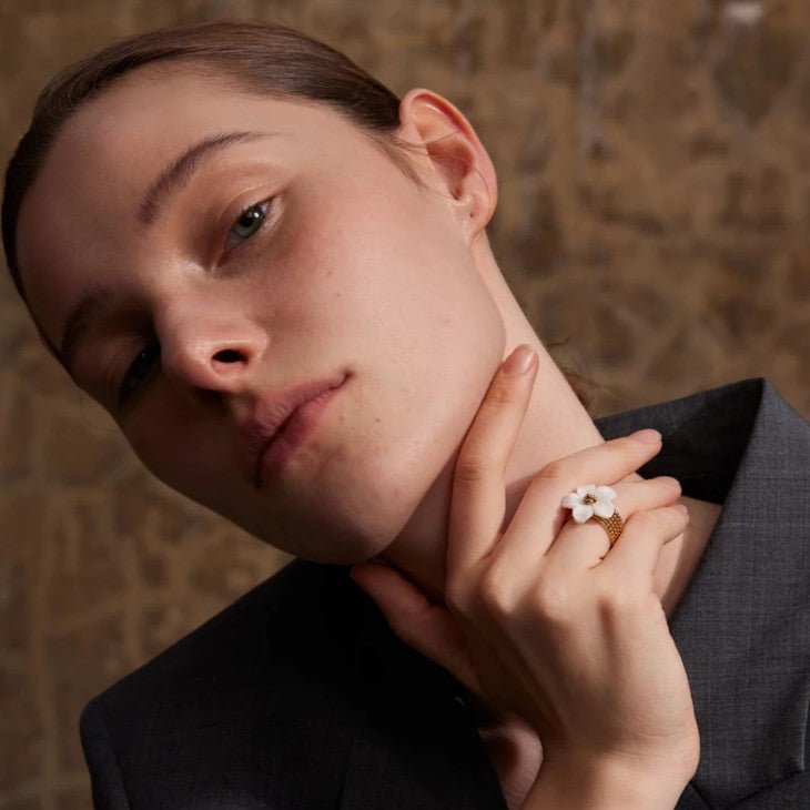 Moonflower Shell Ring - Voisson