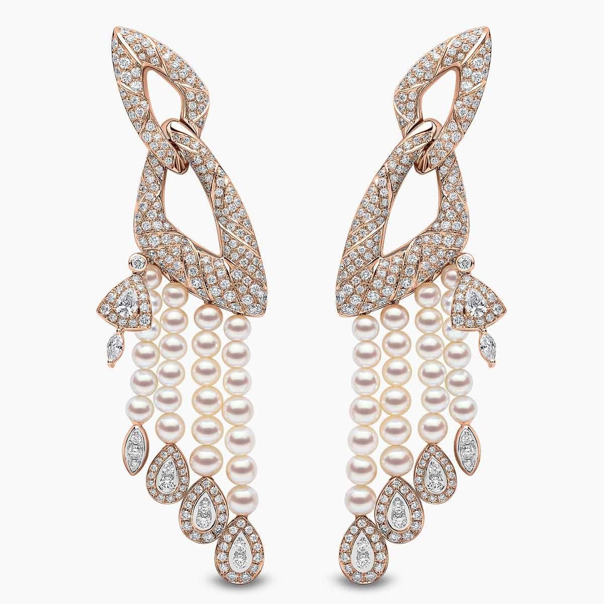 Moonlit Plume Pearl Earrings - Voisson