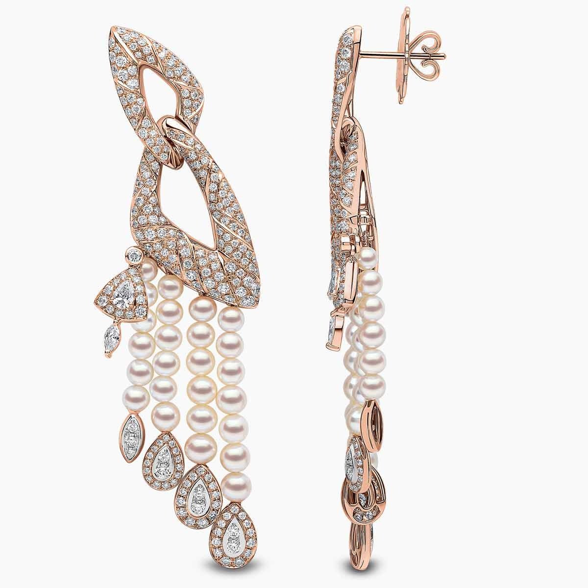 Moonlit Plume Pearl Earrings - Voisson
