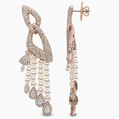Moonlit Plume Pearl Earrings - Voisson