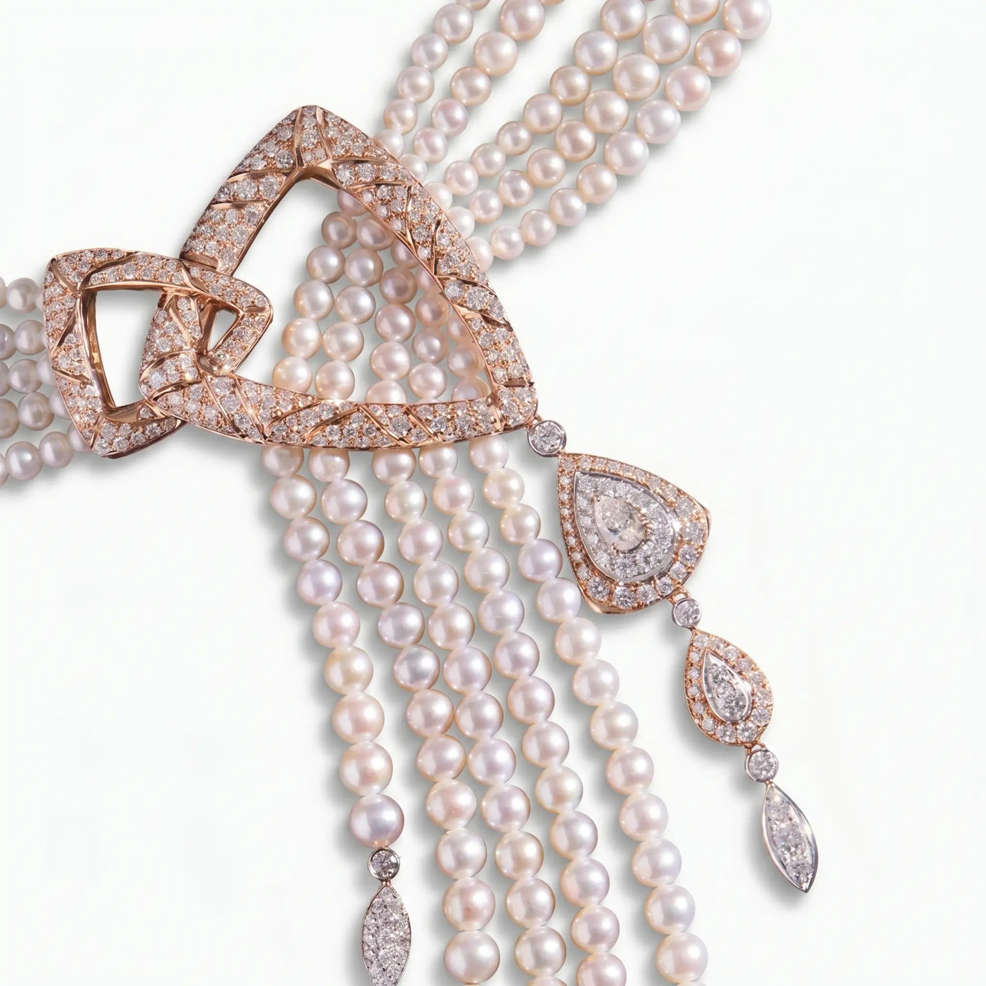 Moonlit Plume Pearl Necklace - Voisson