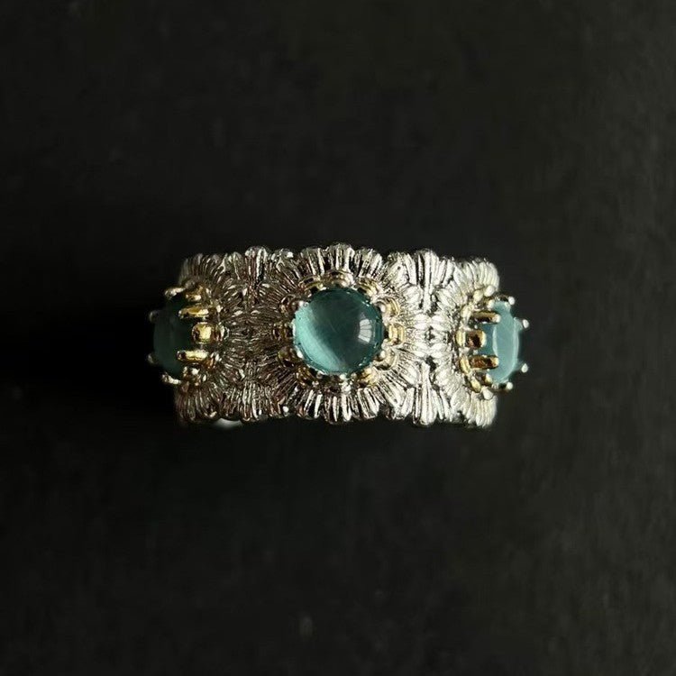 Mosaic Bloom Open Ring - Voisson