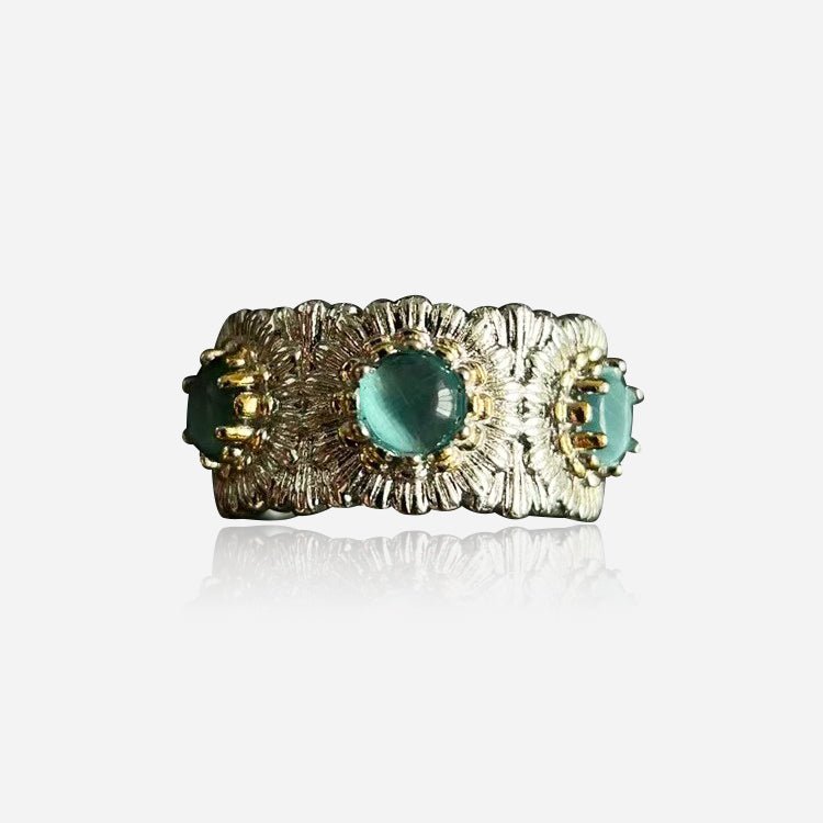 Mosaic Bloom Open Ring - Voisson