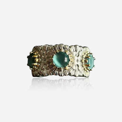Mosaic Bloom Open Ring - Voisson