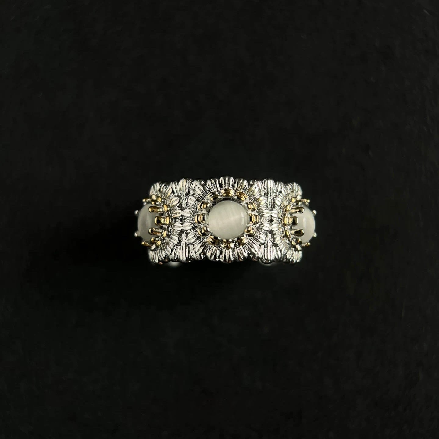 Mosaic Bloom Open Ring - Voisson
