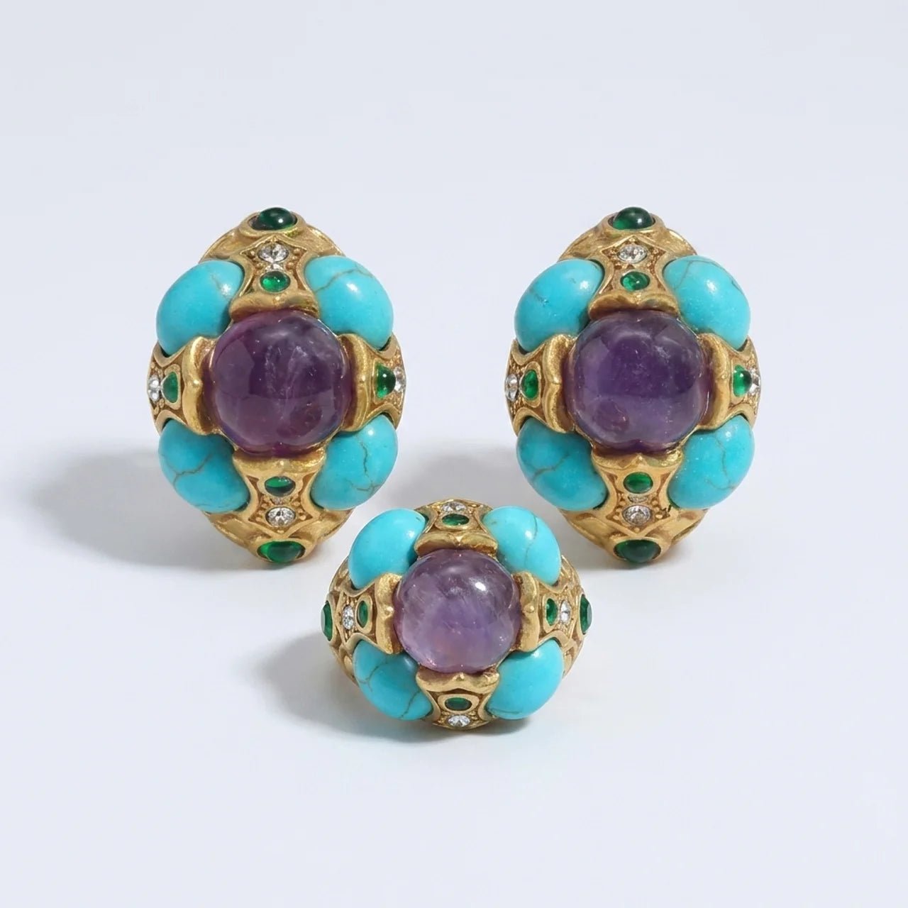 Mystic Oasis Set – Earrings & Ring - Voisson