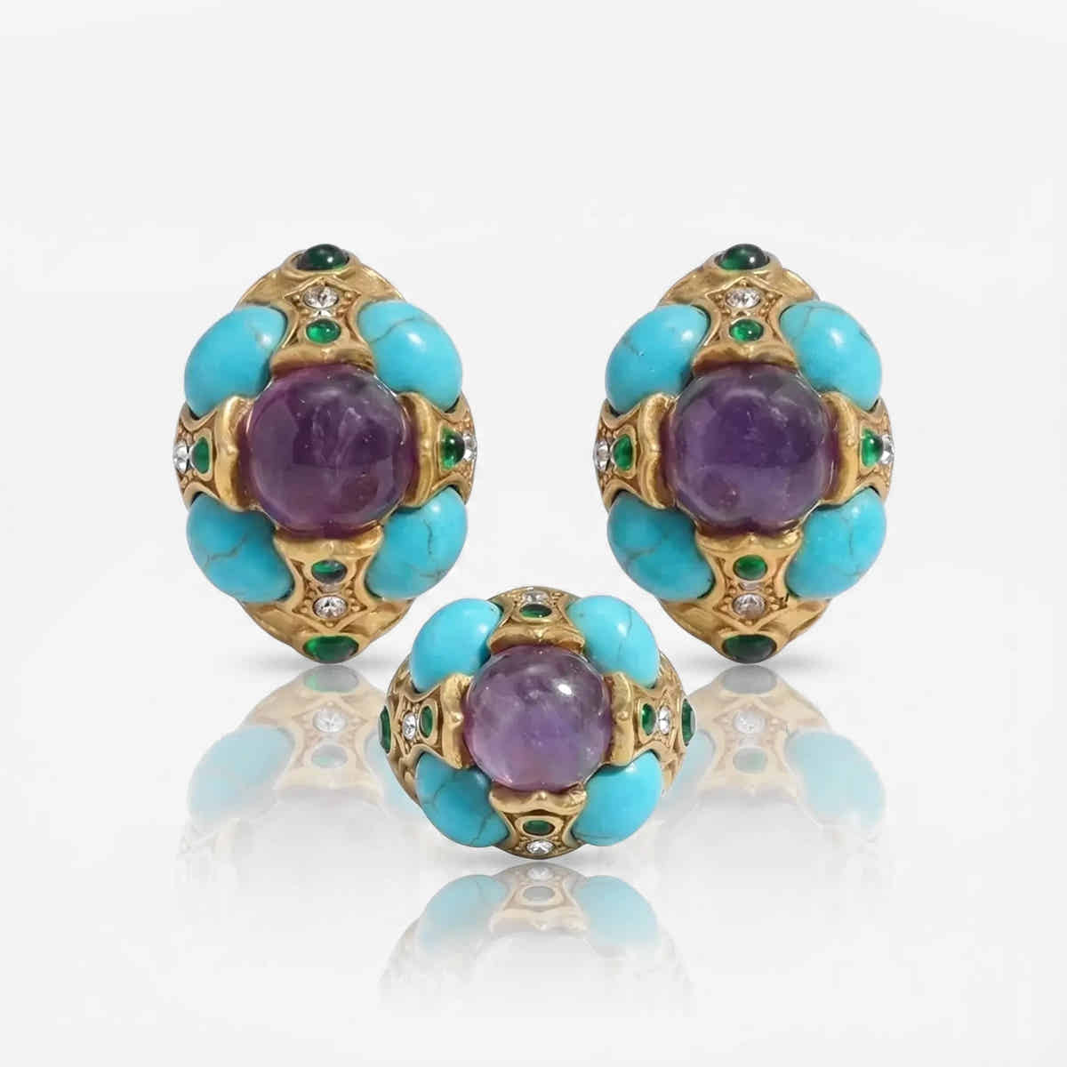 Mystic Oasis Set – Earrings & Ring - Voisson