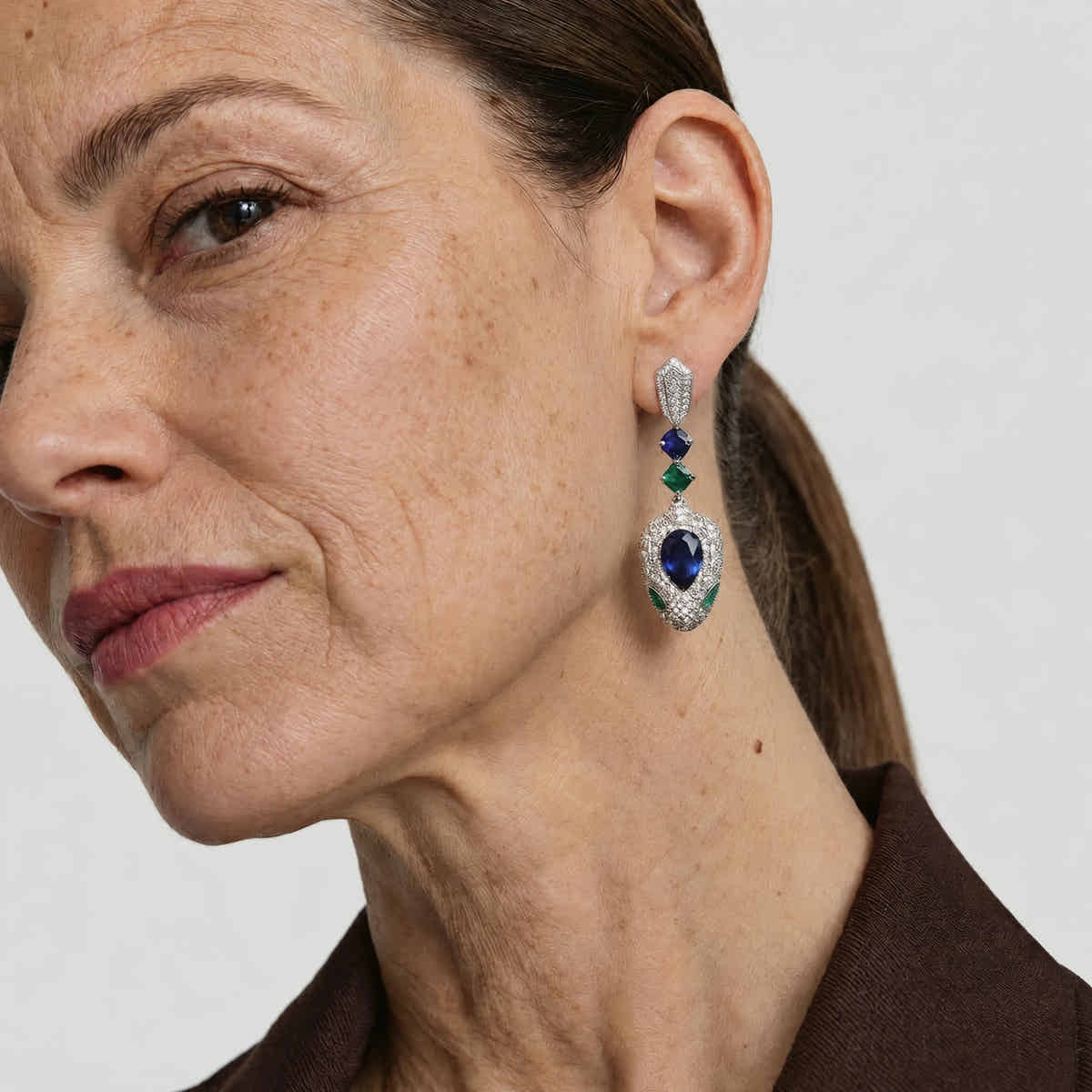 Mystic Serpent Elegance Earrings - Voisson