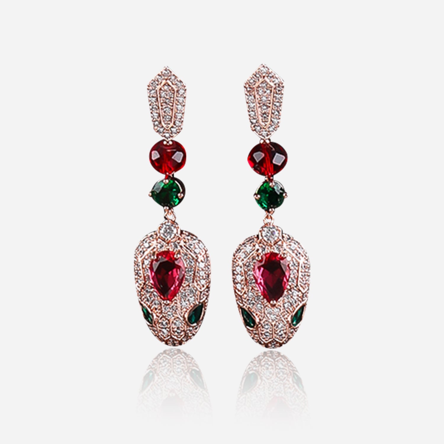 Mystic Serpent Elegance Earrings - Voisson