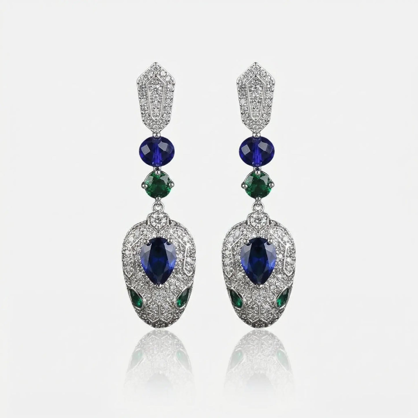 Mystic Serpent Elegance Earrings - Voisson
