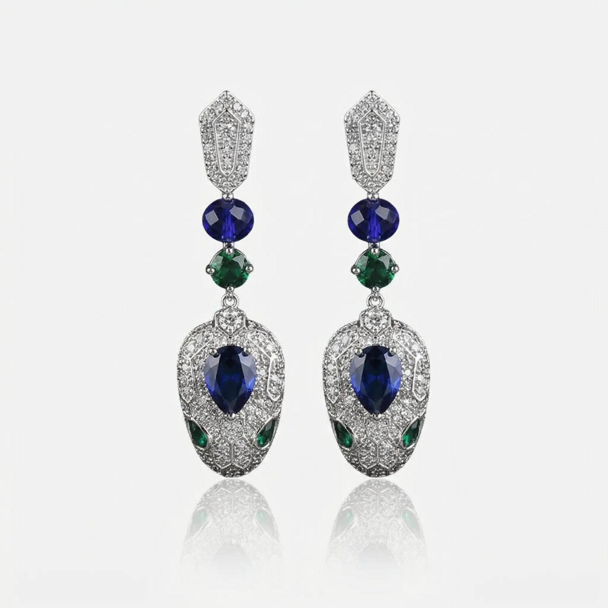 Mystic Serpent Elegance Earrings - Voisson