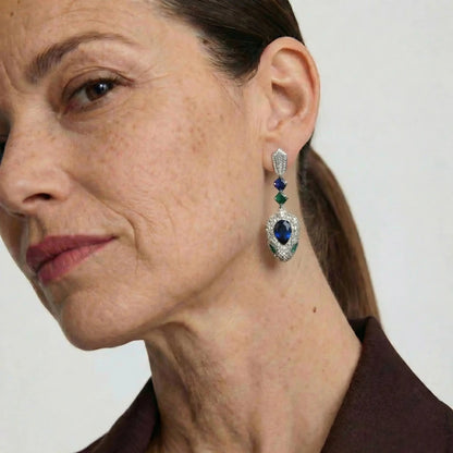 Mystic Serpent Elegance Earrings - Voisson