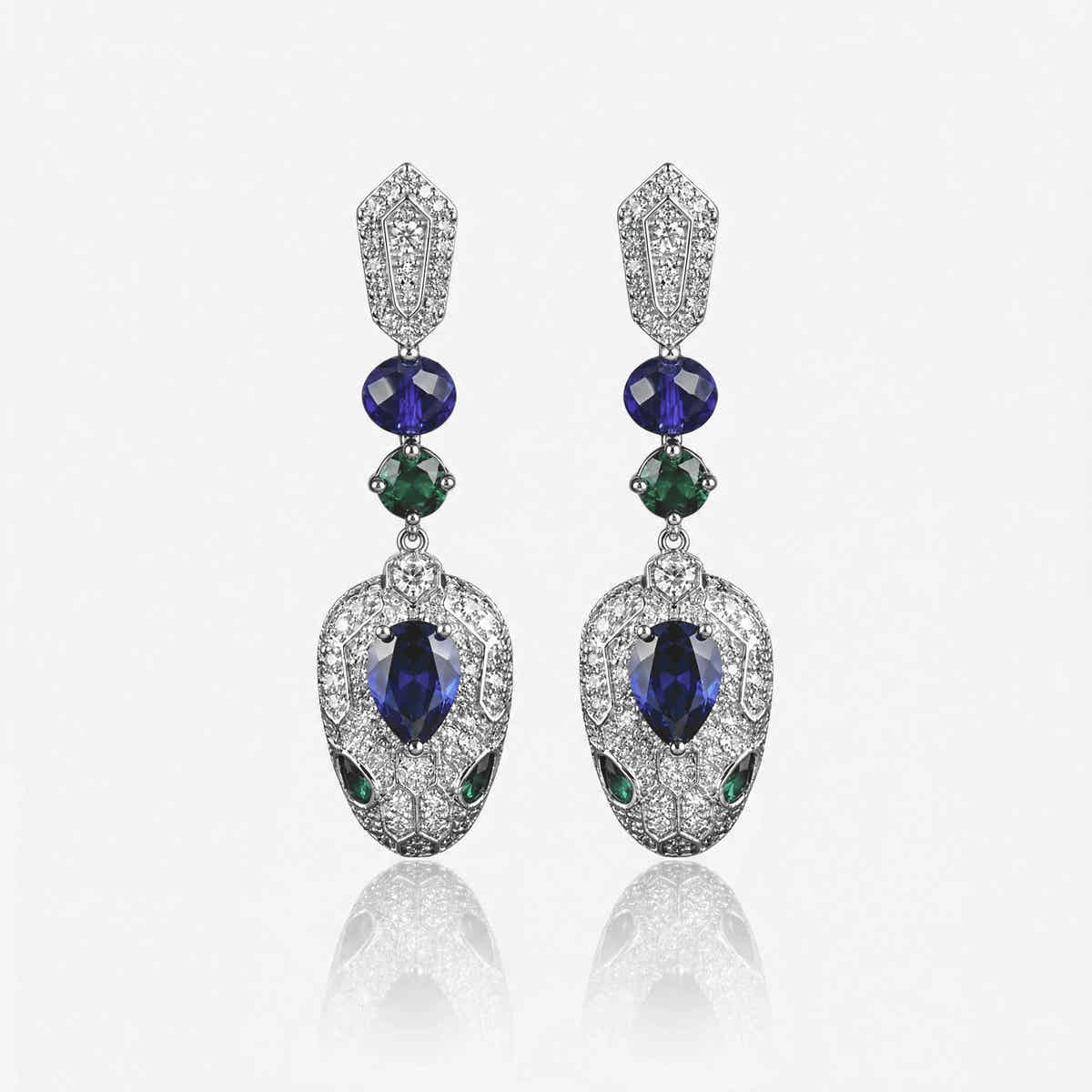 Mystic Serpent Elegance Earrings - Voisson