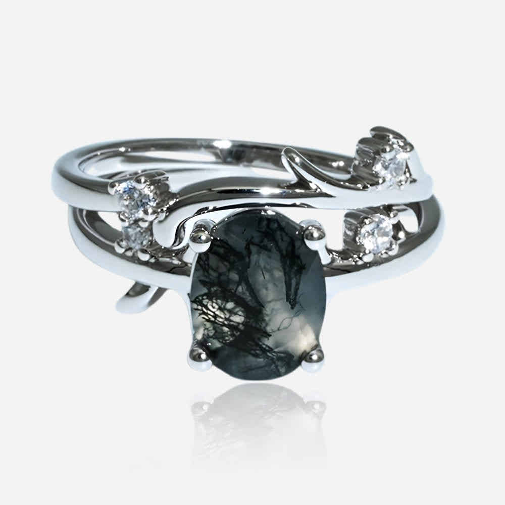 Mystic Shadow 925 Silver Ring - Voisson