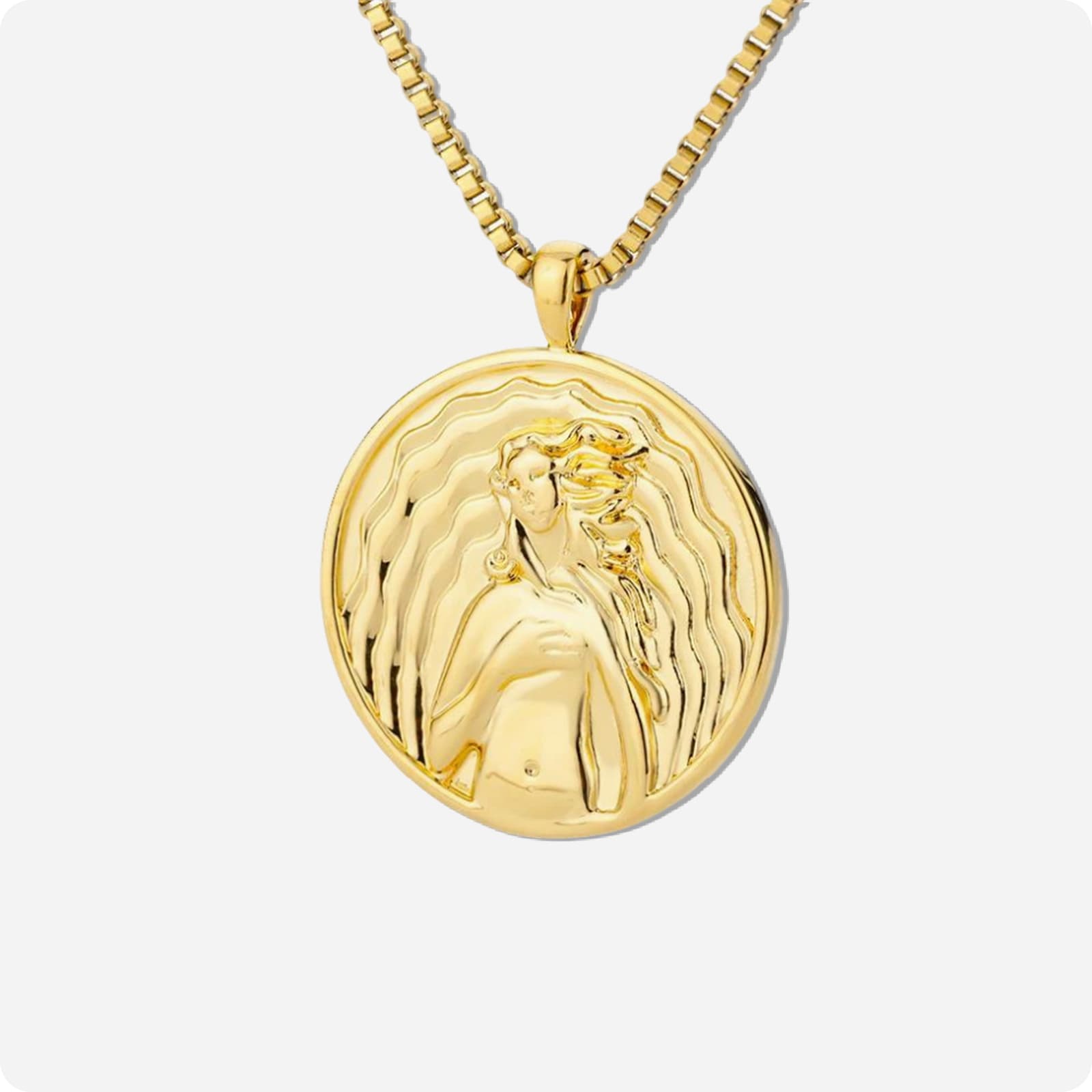 Mythos Gold Medallion Necklace - Voisson