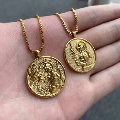 Mythos Gold Medallion Necklace - Voisson
