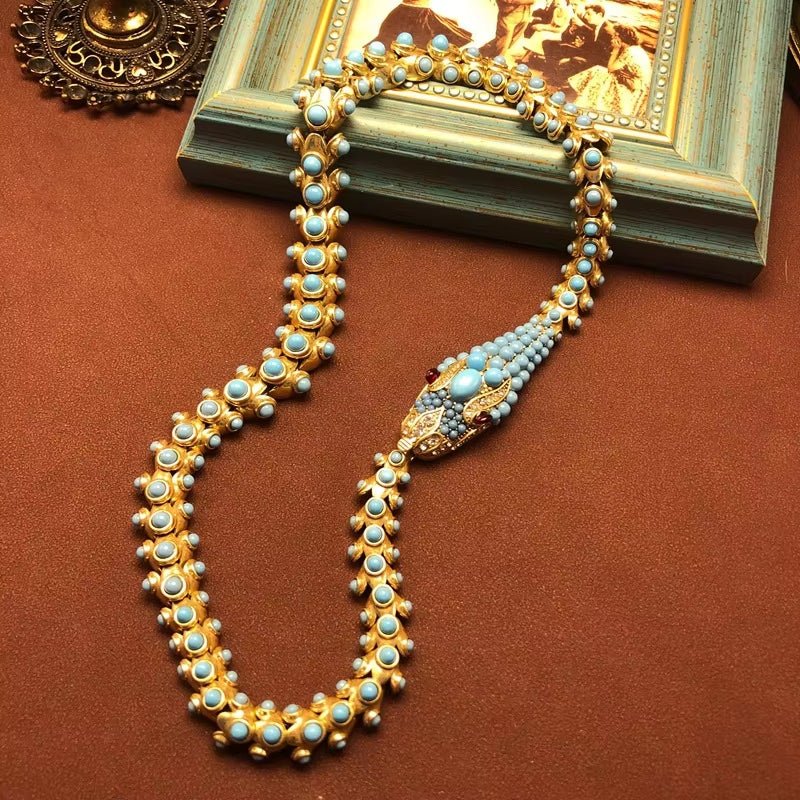 Nile Serpent Turquoise Necklace - Voisson