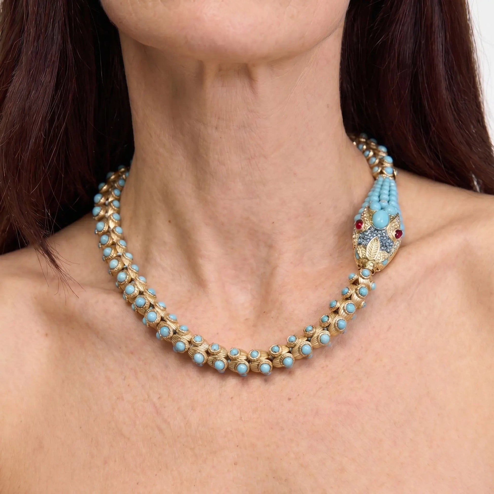 Nile Serpent Turquoise Necklace - Voisson