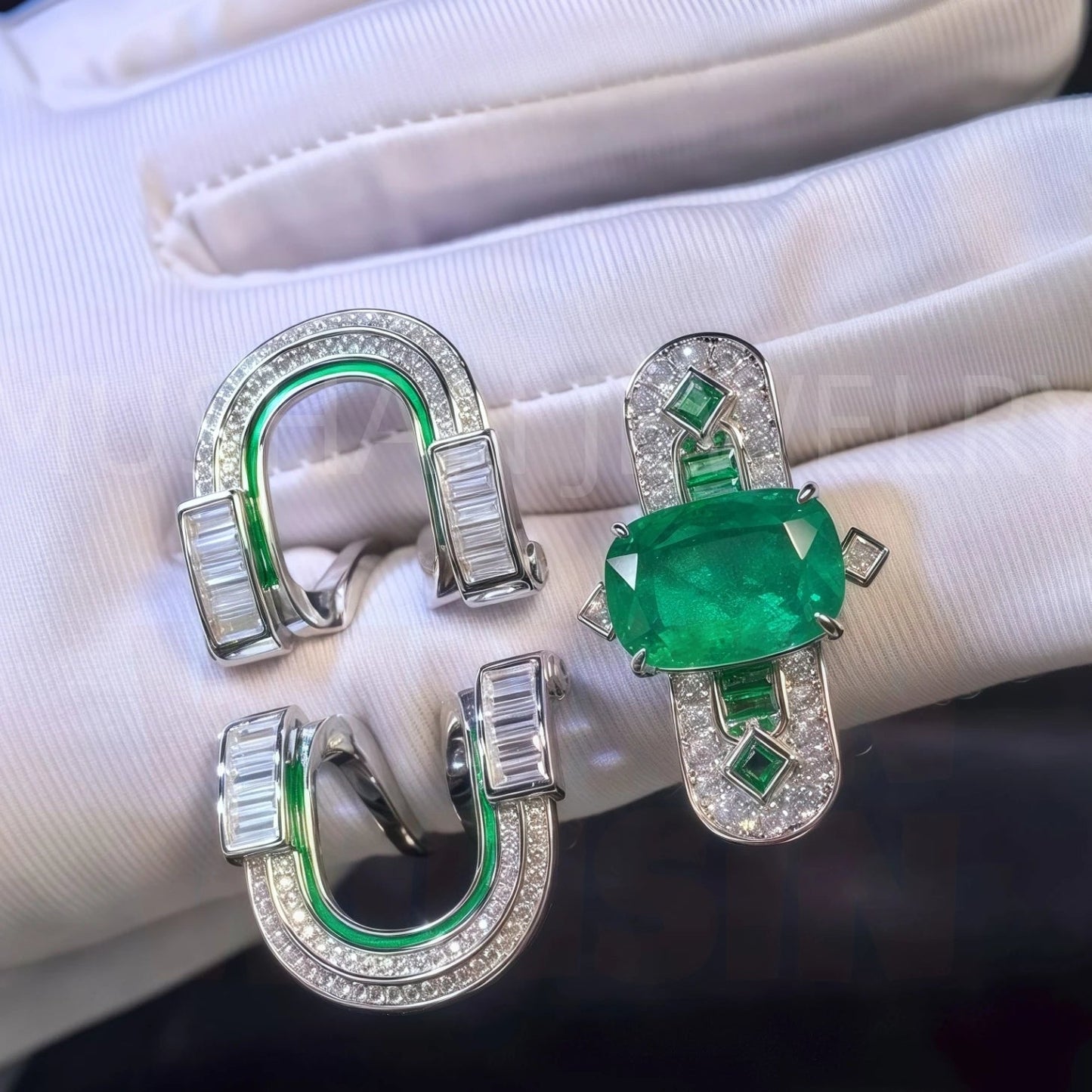 Noble Duo 925 Silver Ring - Voisson